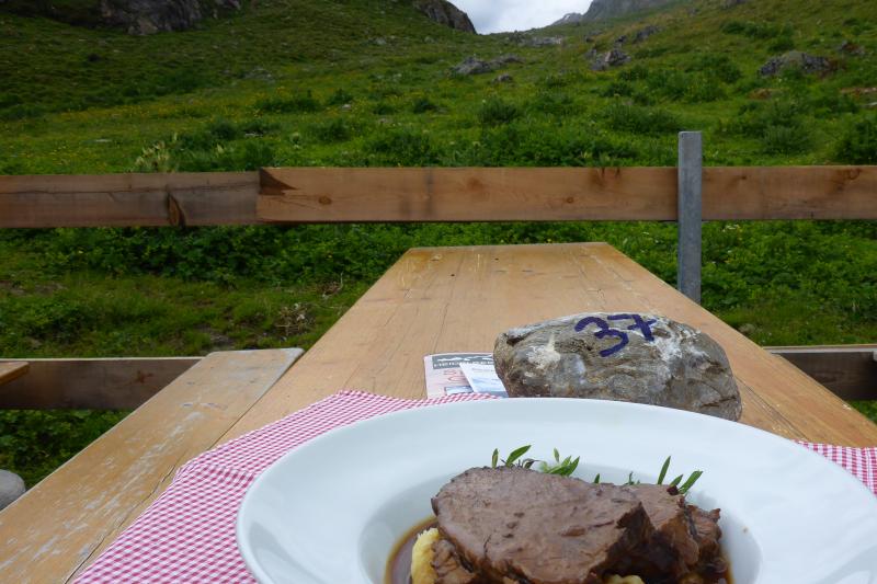 Food at the Austrian mountain huts
