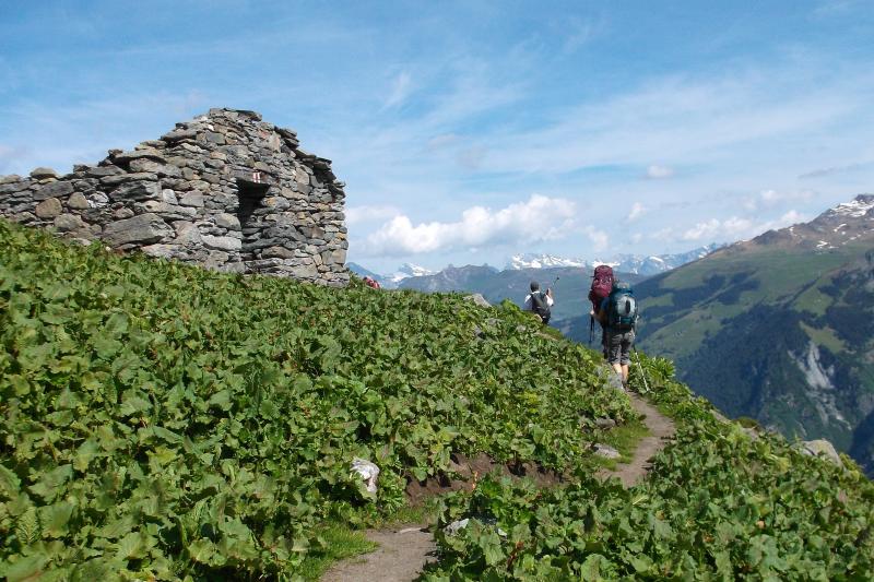 Hut Hike in Switzerland