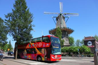 Amsterdam : tour en bus hop on hop off