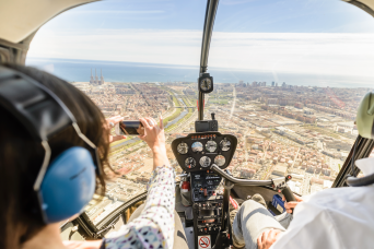 Vol panoramique en hélicoptère de Barcelone 11 minutes