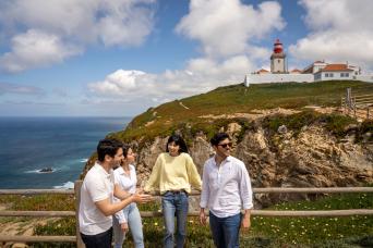 Visite de Sintra avec visite du palais de Pena, Cabo da Roca et Prai