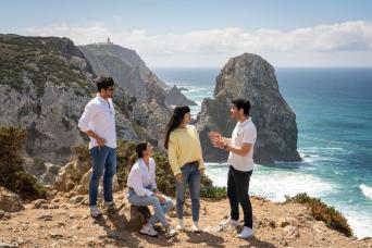 Visite de Sintra avec visite du palais de Pena, Cabo da Roca et Prai