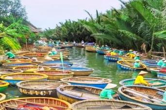 Explore Cam Thanh Coconut Village with Basket Boat