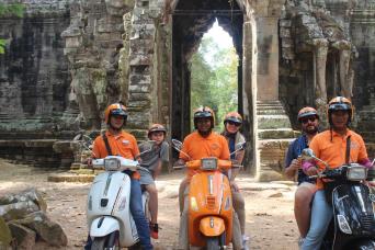 Angkor Away From The Crowds By Vespa