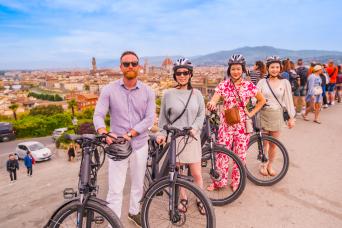 Bike Tour of Florence and Piazzale Michelangelo wi