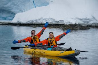 Zodiacs enable beach landings