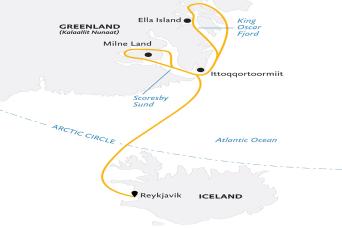 Map of Northwest Passage expedition