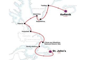 Map Canadian Arctic expedition