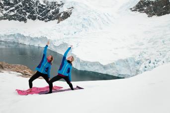 Learn a little yoga in Antarctica!