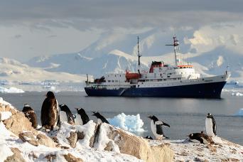 M/V Ushuaia in Antarctica