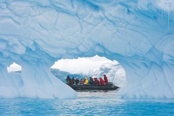 Zodiac exploration, Antarctica