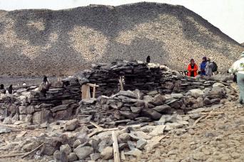 Nordenskold's hut remains at Paulet Island