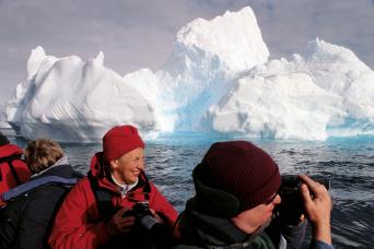 Zodiac cruising is great for photography