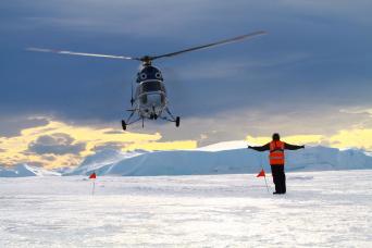 Helicopter flights are the key to the expedition