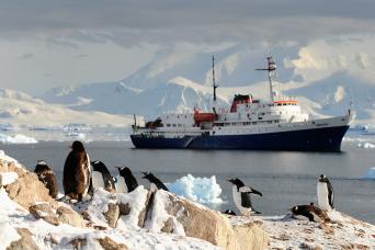 M/V Ushuaia in Antarctica