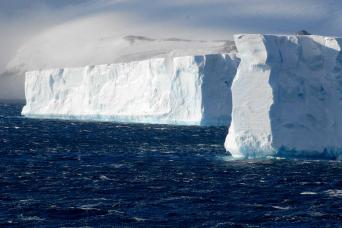 Tabular icebergs, Antarctica
