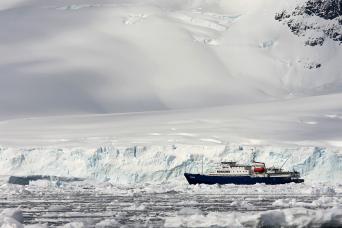 Our expedition ship the Plancius