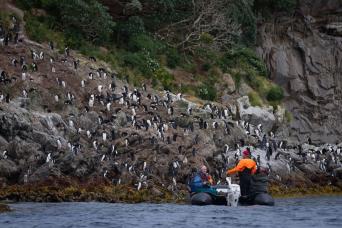 On expedition with our Zodiacs