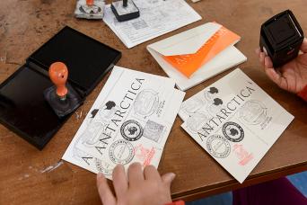 Imagine sending home a postcard from Antarctica!