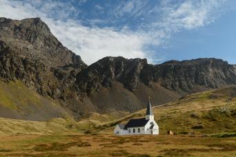 Historic church at Grytviken, South Georgia