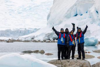 Excitement builds as as approach Antarctica