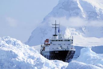 M/V Ortelius in Antarctica