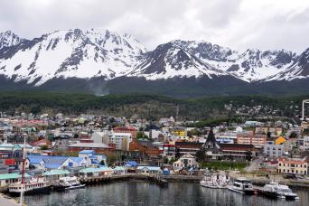 Your cruise starts in Ushuaia, Argentina