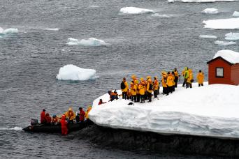 Mail a postcard from Port Lockroy, Antarctica