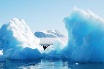 Arctic ice sculptures