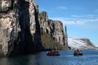 Akefjellet bird cliffs, Svalbard