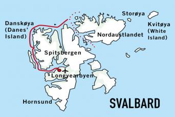 Map Polar Bear Quest, M/S Sea Endurance