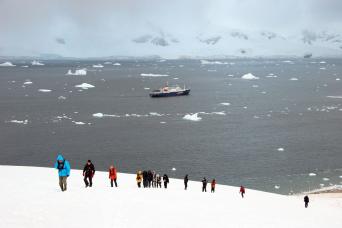 Go hiking in Antarctica