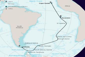 Map Atlantic Odyssey Expedition