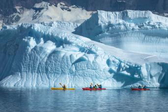 Enjoy the unique chance to camp overnight in Antarctica