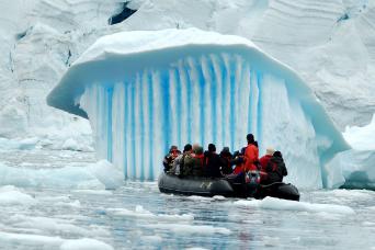 Zodiac exploration of Antarctica