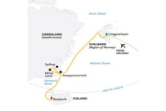 Three Arctic Islands - maps shown as guide only