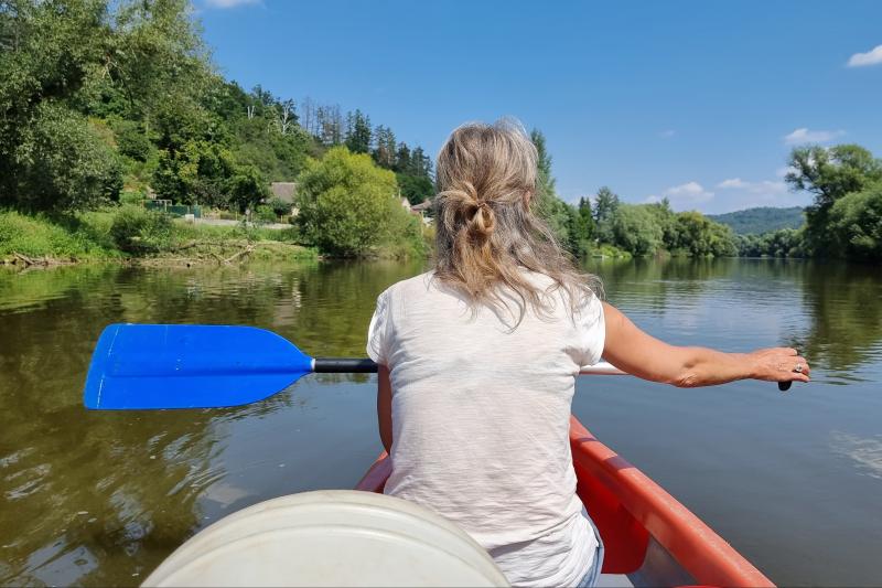 Kanotour Sazava korte trips met overnachting