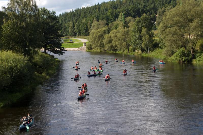 Kanoen op de Vltava meerdaagse trips