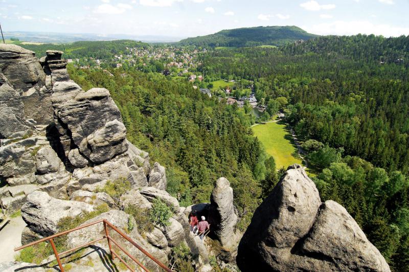 Klettersteig in het Zittauer gebergte