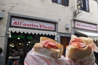 Délicieuse visite gastronomique de rue à Florence avec All'Antico