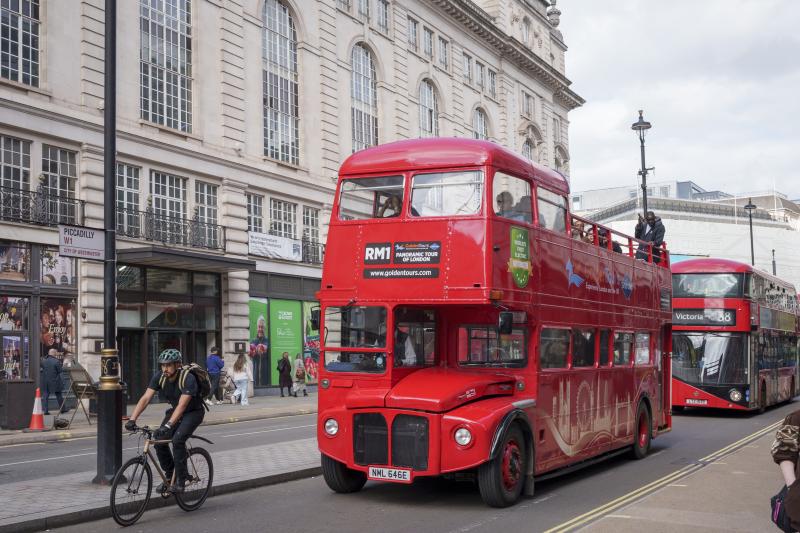 London’s Electric Routemaster Bus Tour with Live Guide
