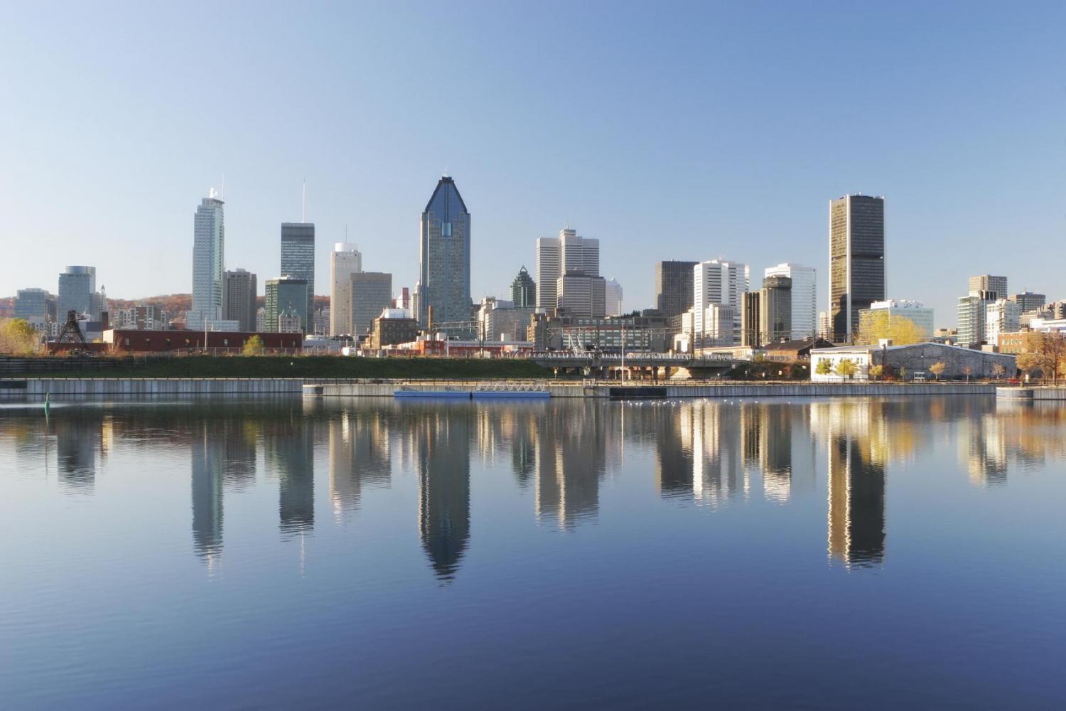 Montreal's skyline from the water