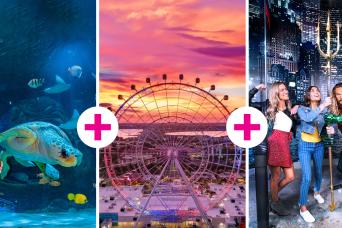 ICON Park 3 Attraction Package- The Orlando Eye, Madame Tussaud’s, and SEA LIFE Aquarium