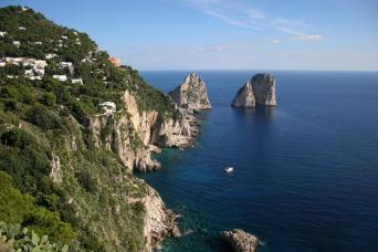 Capri avec la Grotte Bleue de Sorrente