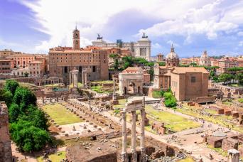 Rome : visite du Colisée, Mont Palatin et Forum en petit groupe sans transport