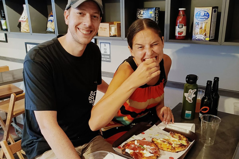 Sunset Pizza Walking Tour in Monti District, Colosseum Area
