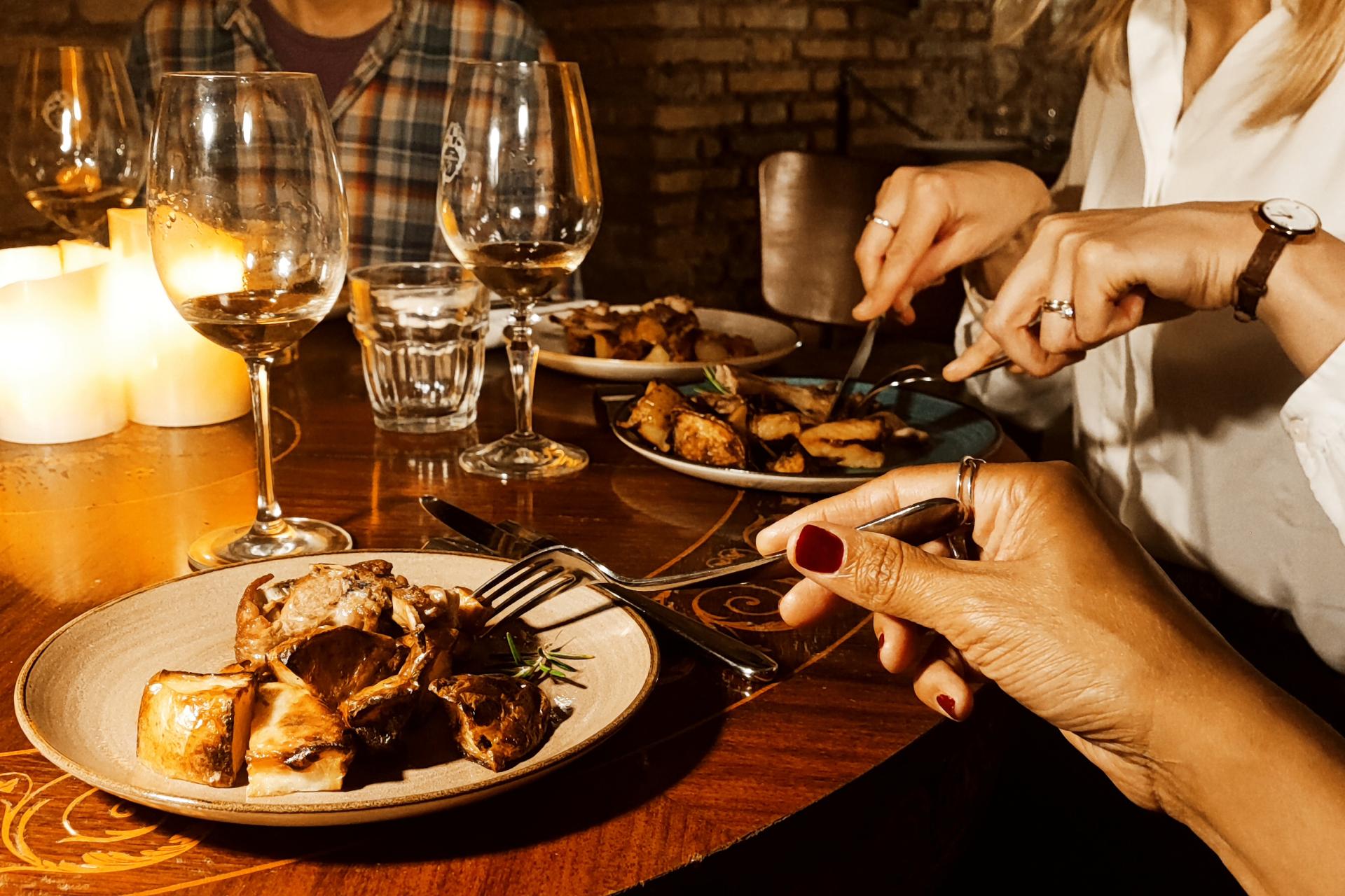 Agrippa Baths Candlelight Dinner Experience with Local Connoisseur