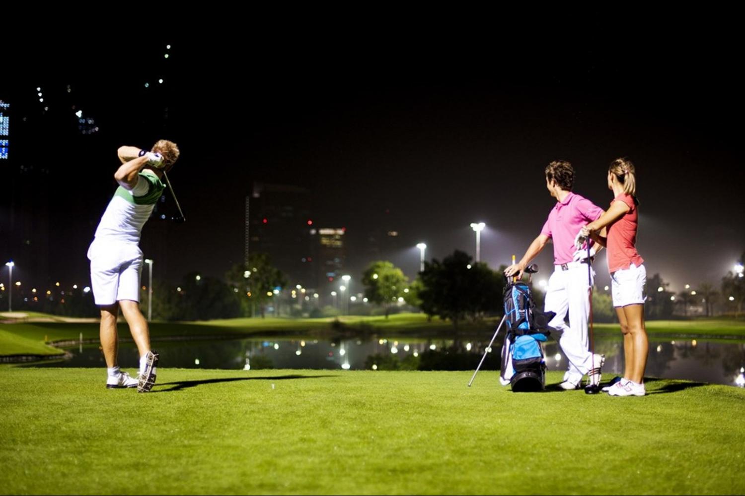Night Golf Experience from Dubai Dubai