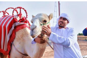 Visite du village chameau de Dubaï