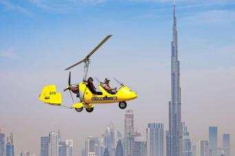 Vol en gyrocoptère à Dubaï